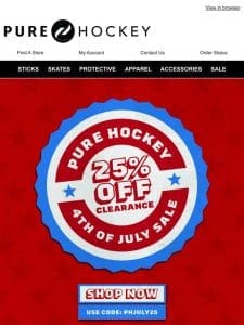 Hey， Don’t Miss Out On 25% Off Clearance Items With Code: PHJULY25
