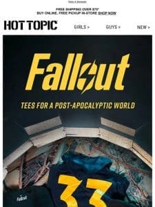 Hey， vault dwellers! Grab Fallout merch ?