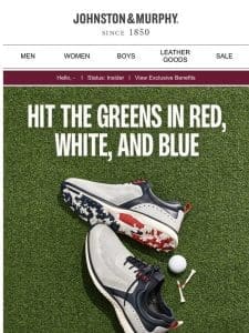 Hit The Greens in Red， White， and Blue