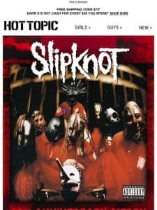 Horns up， maggots   New Slipknot merch is here