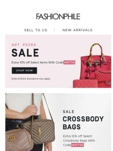 Hot Picks Sale: Crossbody Bags!