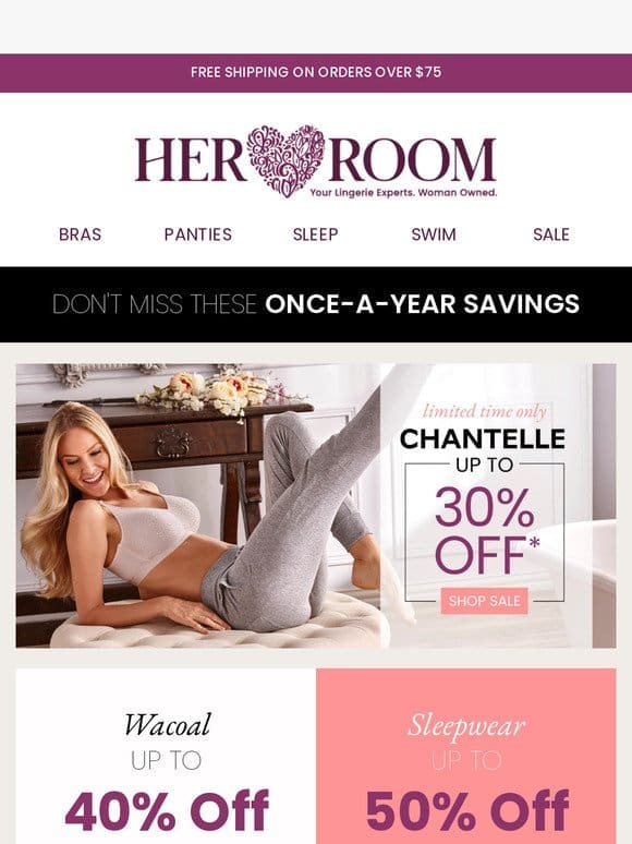 Hot Weekend Deals: Up to 30% Off Chantelle!