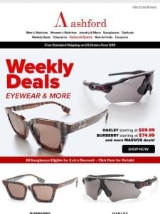 Hot Weekly Deals on Your Favorite Eyewear!