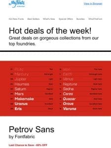 Hot deals of the week