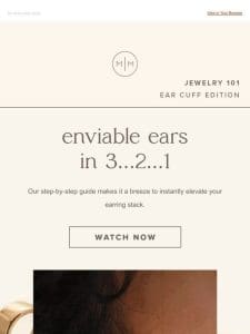 How to stack and style your ear cuffs