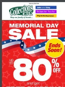 Huge Memorial Day Discounts: Up to 80% Off & Free Shipping!