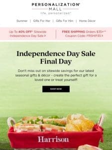Hurry! 40% Off Independence Day Sale Ends Tonight
