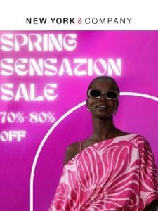 Hurry! 70%-80% Off The Spring Sensation Sale!?