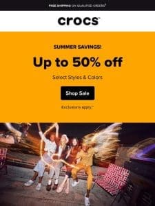 Hurry! Up to 50% off – Summer Deals!