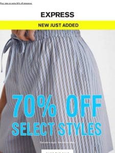 ICYMI: 70% off select styles (NEW just added!)