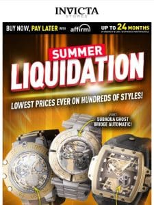 INSANE LIQUIDATION PRICES On HUNDREDS Of Watches❗️