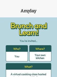 INVITE: Join us for brunch on 6/9!