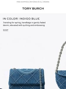 In color: indigo blue