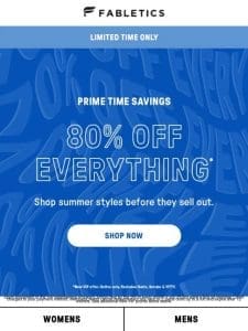 Incoming… PRIME TIME SAVINGS