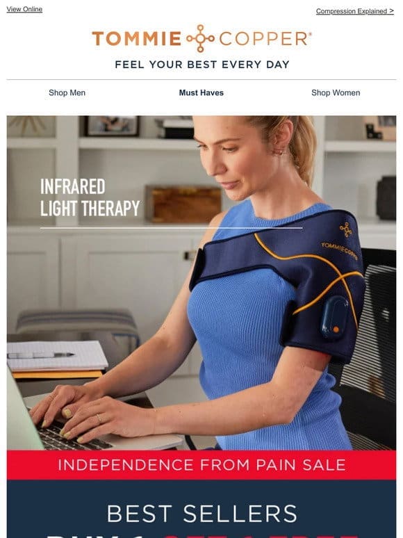 Independence From Pain Sale | BOGO Free Best Sellers