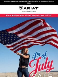 Insiders， 4th of July Sale Early Access Starts Now!­