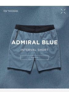 Interval Short / Admiral Blue