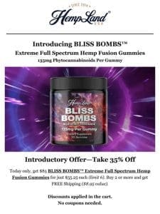 Introducing BLISS BOMBS™