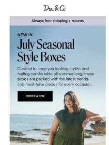 Introducing Our New Seasonal Style Boxes for July!