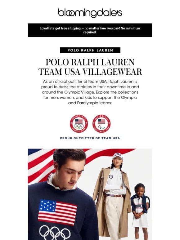 Introducing Polo Ralph Lauren’s Team USA Villagewear for the 2024 summer Olympics