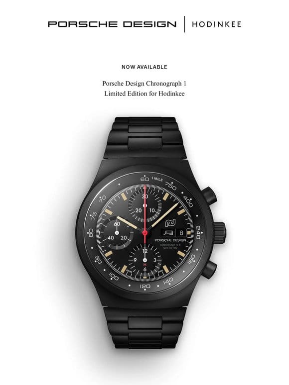 Introducing The Porsche Design Chronograph 1 Limited Edition For Hodinkee
