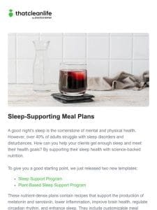 Introducing our Sleep Support Templates