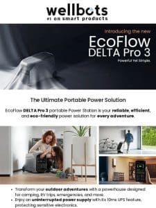 Introducing the NEW Ecoflow Delta Pro 3