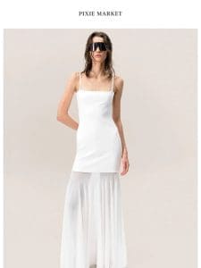 Introducing the Romane Ribbed Sheer Dress