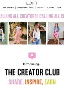 Introducing…The Creator Club!