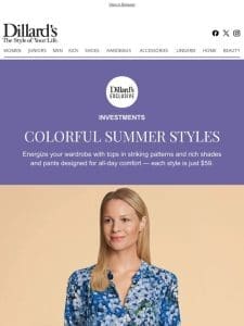 Investments: Colorful Summer Styles