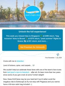 Istanbul in £160s return in November-March (KLM)