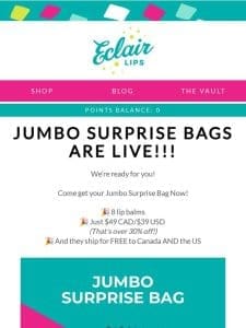 It’s JUMBO Surprise Bag time!!! ?