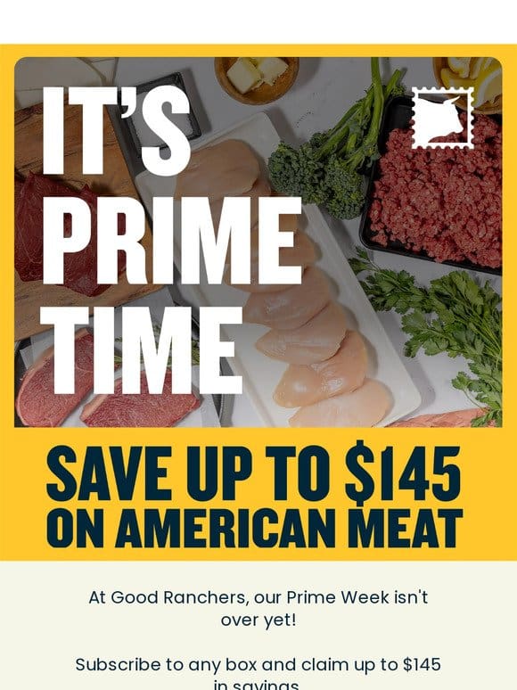 It’s Prime Time to Save on American Meat