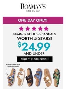 It’s a Shoe-extravaganza!! Shop styles $24.99 & under