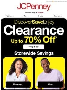 It’s true! Up to 70% Off Clearance