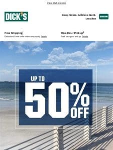 It’s your lucky day… Claim up to 50% off weekly DEALS