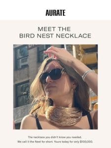 JUST DROPPED: THE BIRD NEST