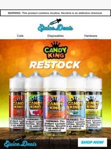 JUST RESTOCKED: Candy King eJuice