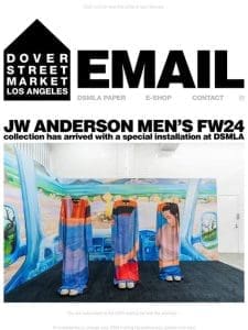 JW Anderson men’s FW24 collection has arrived with a special installation at DSMLA