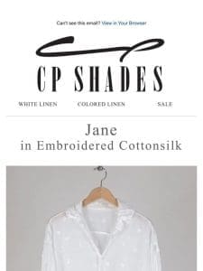 Jane in Embroidered Cottonsilk