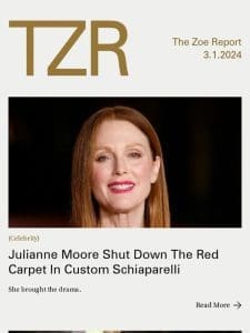 ??Julianne Moore Shut Down The Red Carpet In Custom Schiaparelli