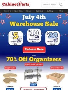 July 4th Sale: Save $5， $10， $20! Don’t Miss Out!