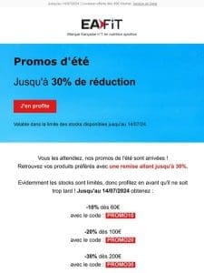 [Jusqu’à – 30%] Promos d’été sur tout le site