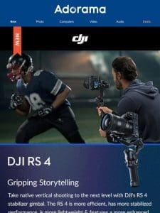 Just Announced! New DJI RS 4 Gimbal & Litepanels Astra