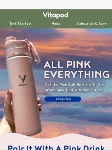Just Dropped: All Pink Vitapod Go Bottle