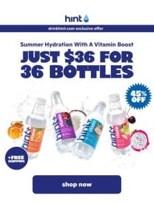 Just add vitamins: Hint+ is $1 a bottle
