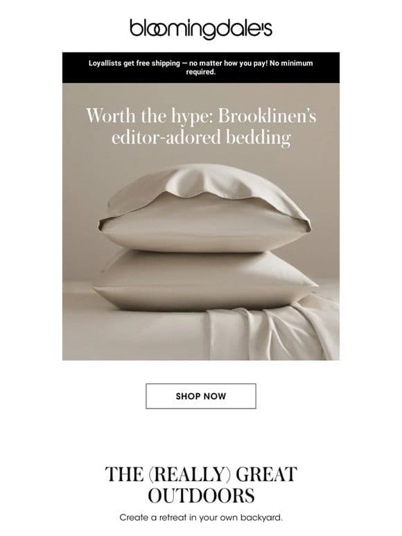 Just in: Brooklinen