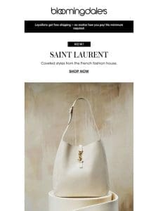 Just in: Saint Laurent accessories