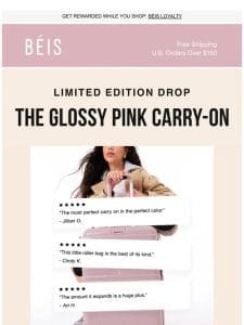 Just in: The Glossy Pink Carry-On