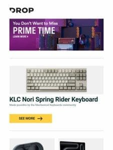 KLC Nori Spring Rider Keyboard， NHT Audio 0.2 True Wireless IEM， NSMO Laptop Stand and more…